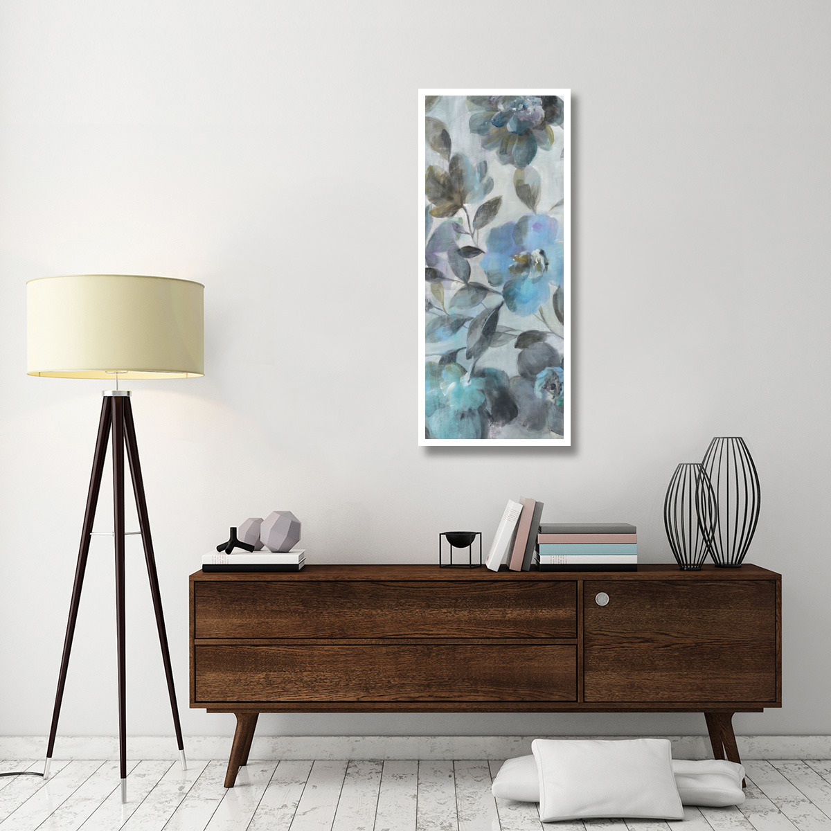 Twilight Flowers III -Paper Art-22&quotx52"