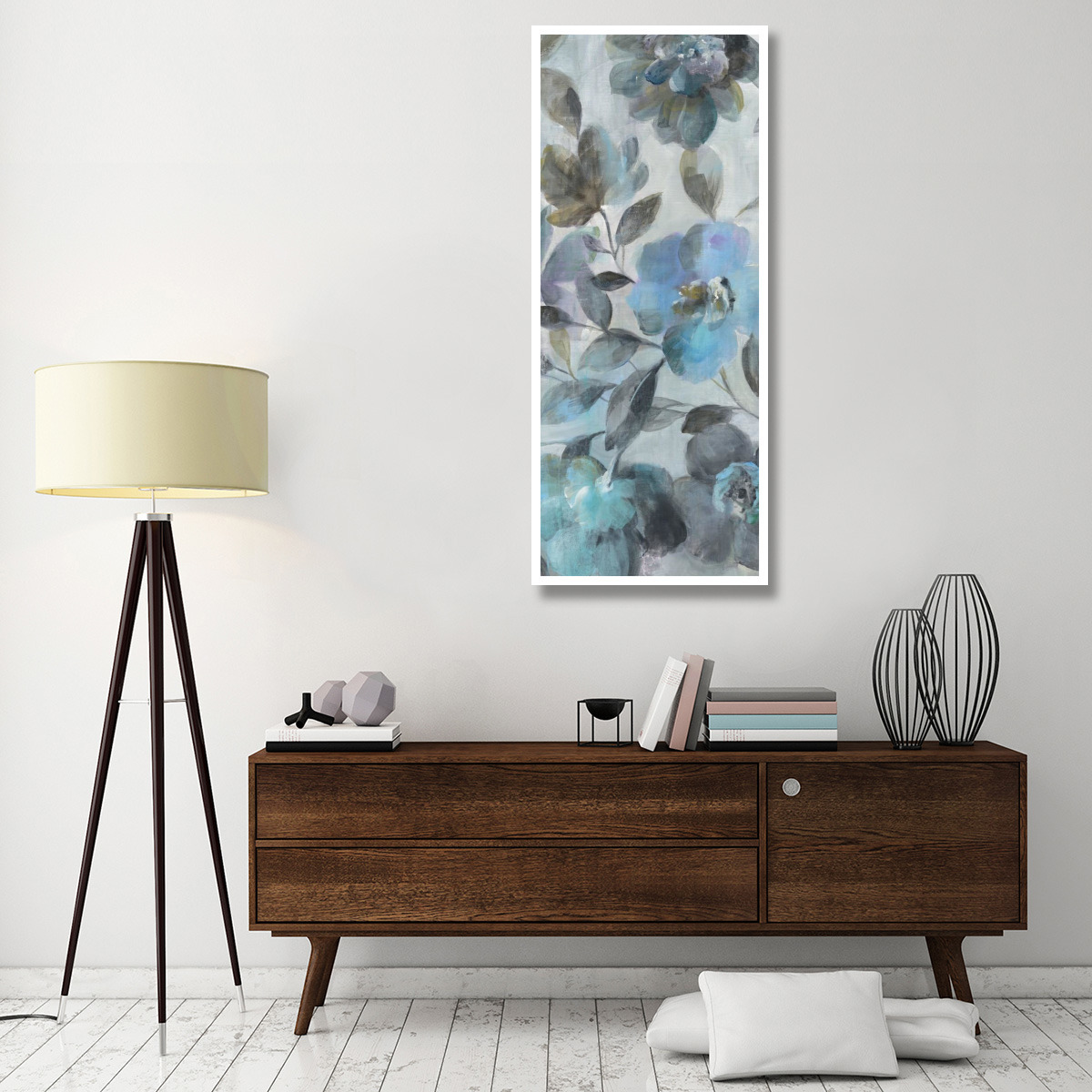 Twilight Flowers III -Paper Art-26&quotx62"