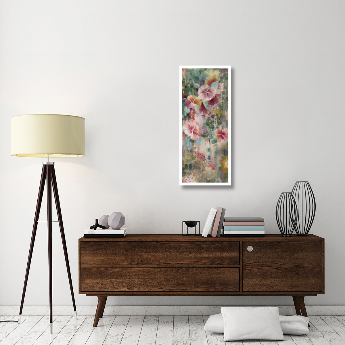 Flower Shower III -Paper Art-18&quotx42"