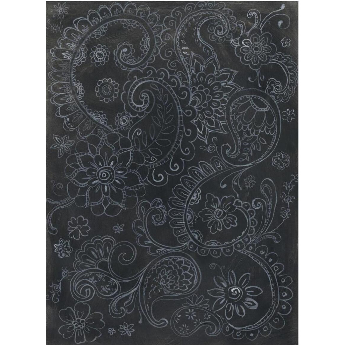 Paisley Swirl -Paper Art-38&quotx50"