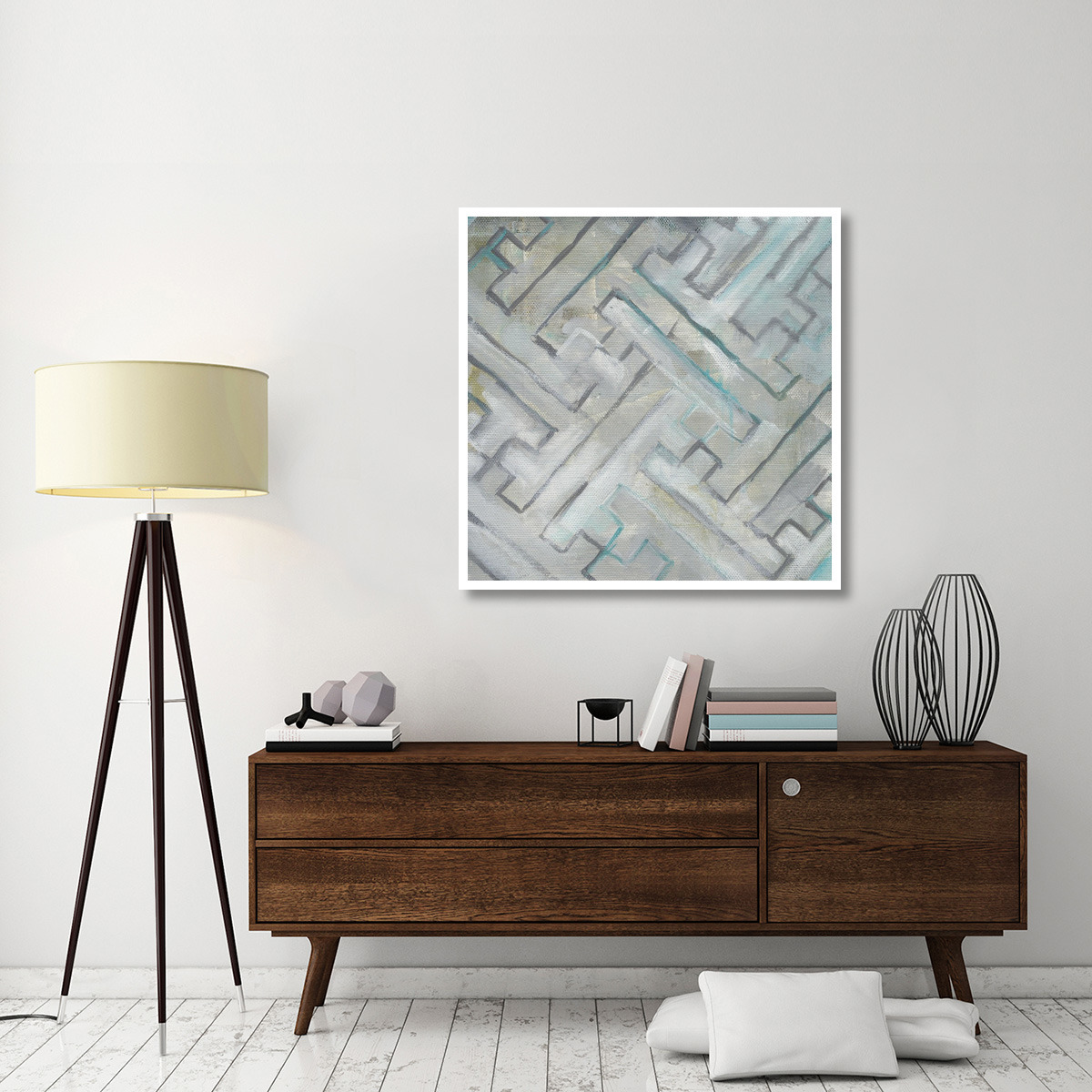 Tile Element IV -Paper Art-42&quotx42"