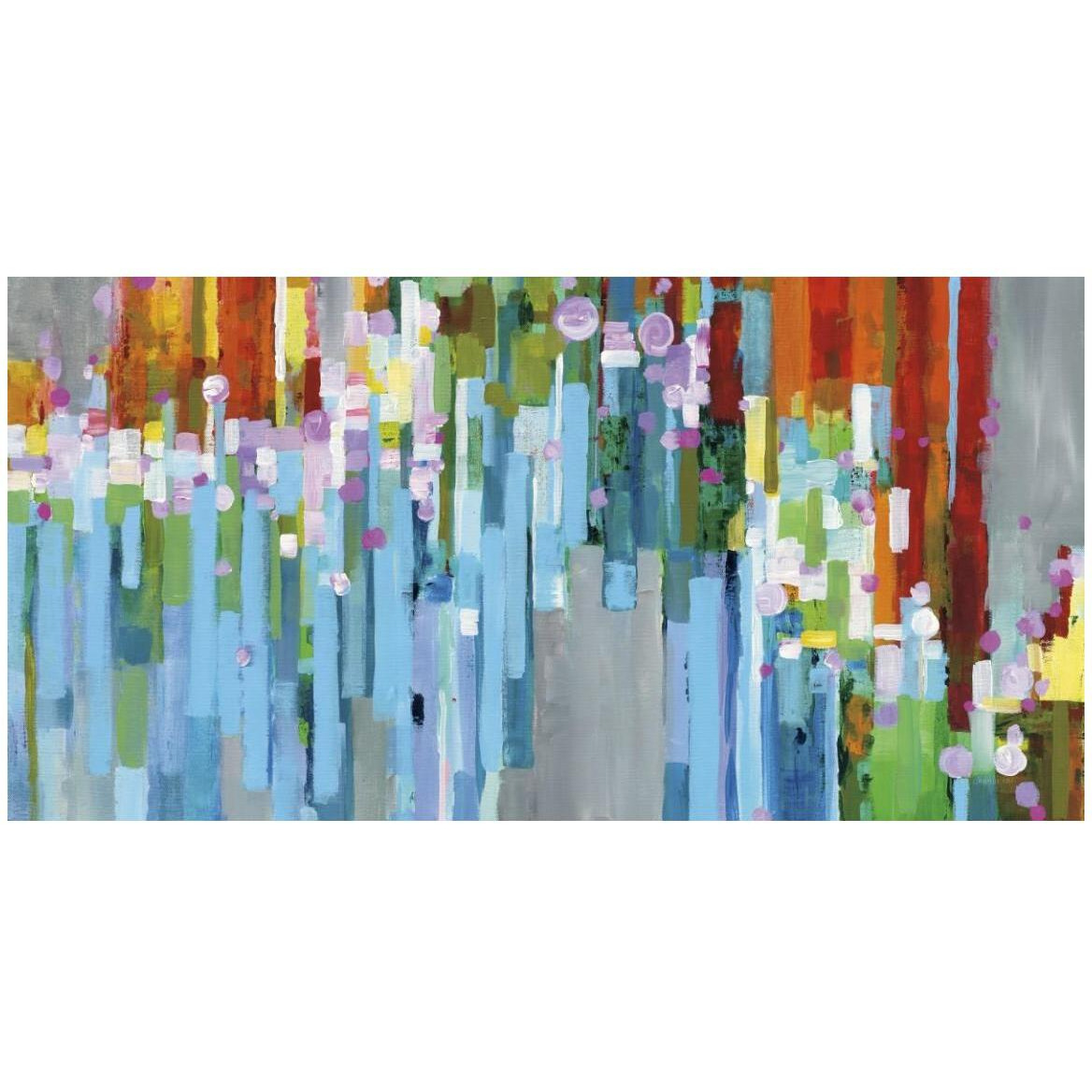 Rainbow of Stripes Square -Paper Art-50&quotx26"