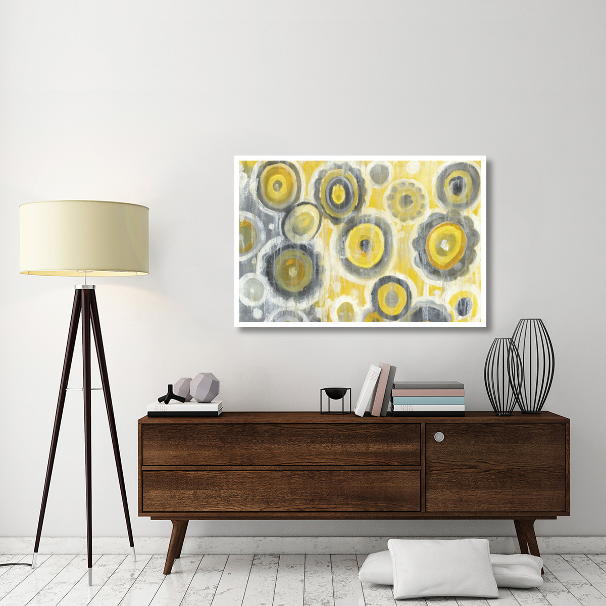 Abstract Circles Crop -Paper Art-50&quotx34"