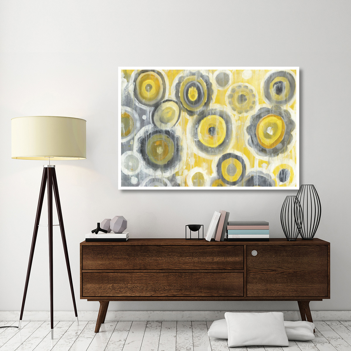 Abstract Circles Crop -Paper Art-62&quotx42"