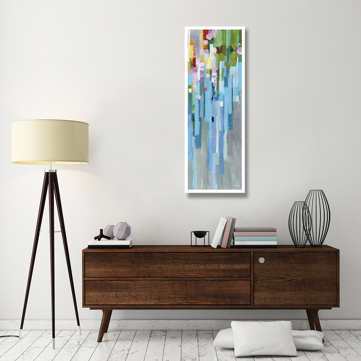 Rainbow of Stripes II -Paper Art-20&quotx56"