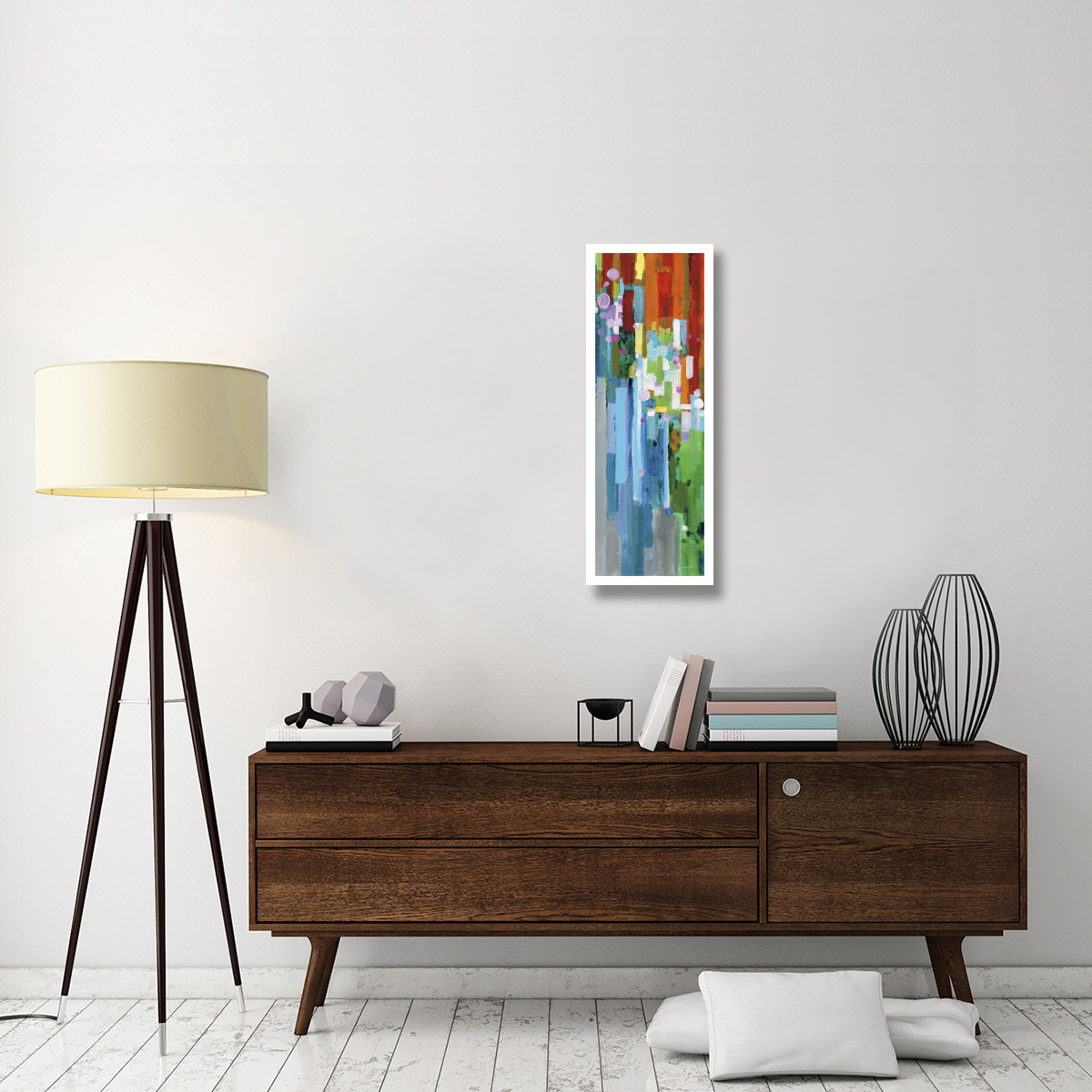 Rainbow of Stripes III -Paper Art-14&quotx38"