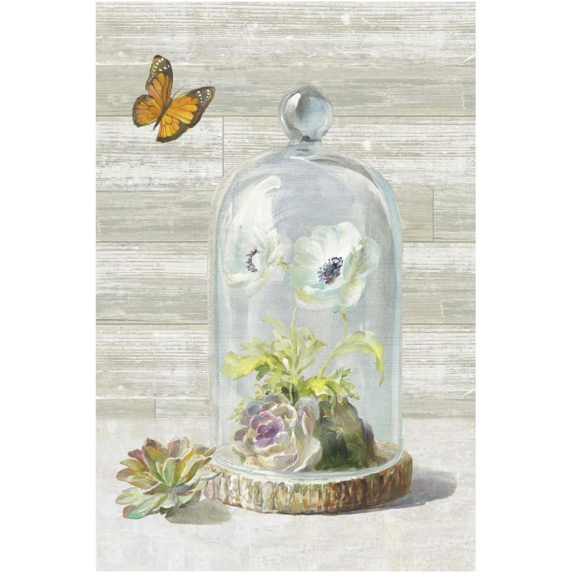 Succulent Garden I Crop -Paper Art-42&quotx62"