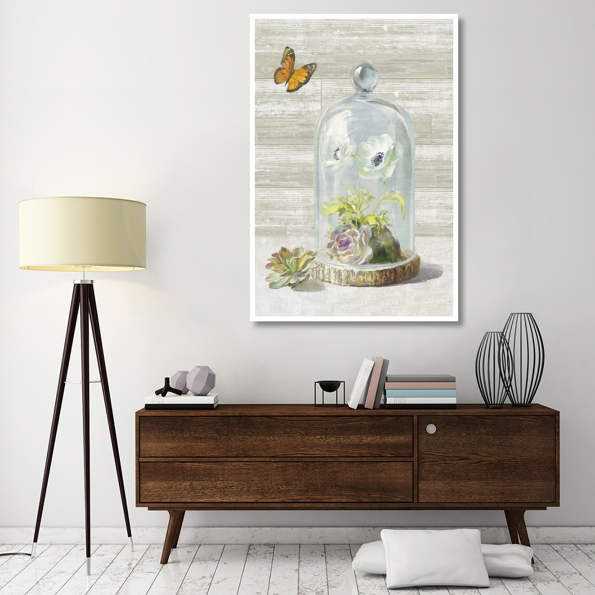 Succulent Garden I Crop -Paper Art-42&quotx62"
