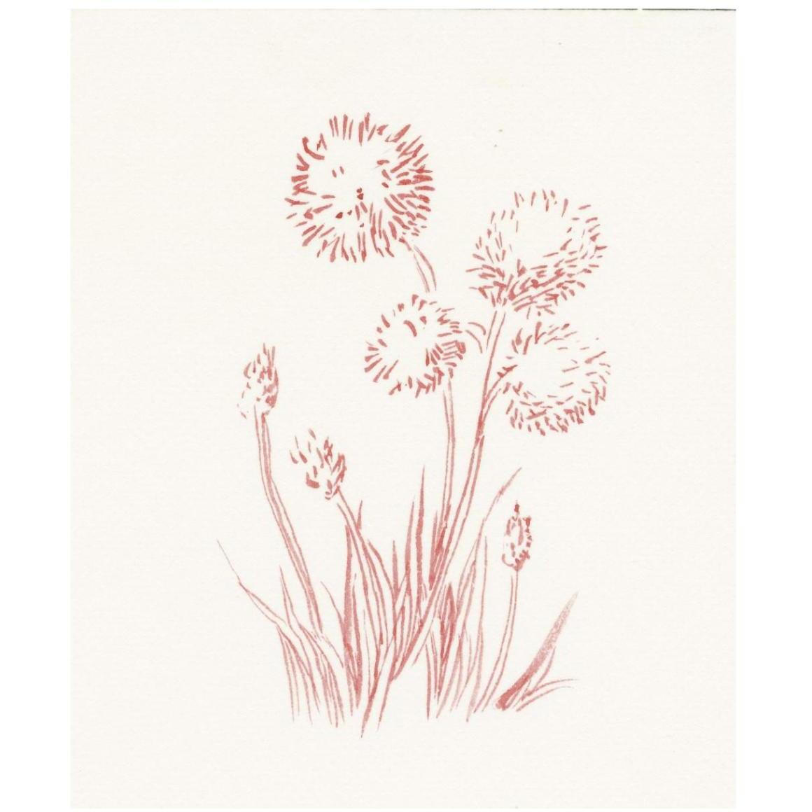 Farm Nostalgia Flowers II -Paper Art-35.2&quotx42"