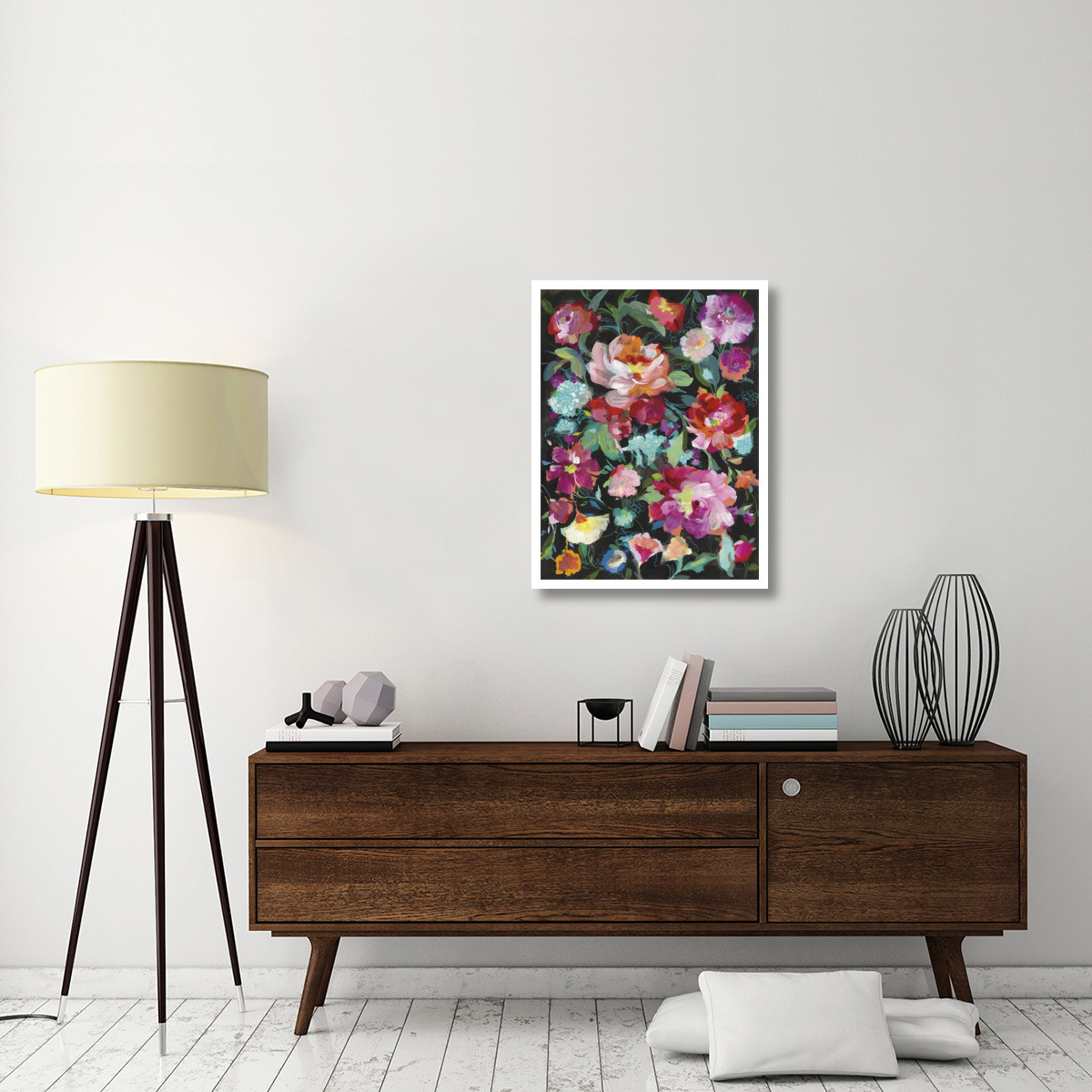 Bright Floral Medley -Paper Art-26&quotx34"