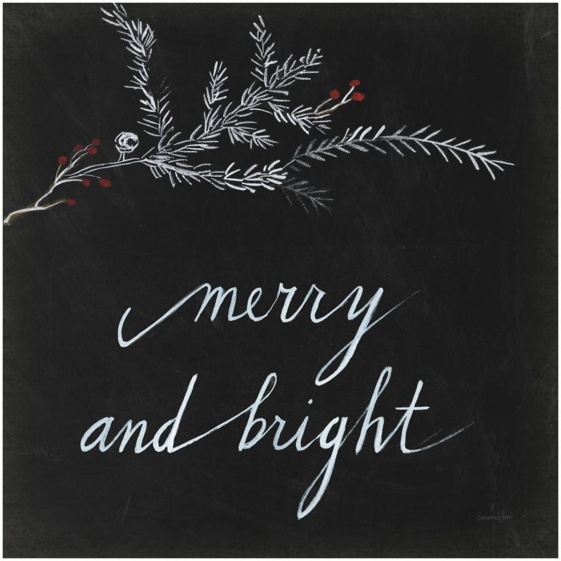Cardinal Chalkboard III -Paper Art-32&quotx32"