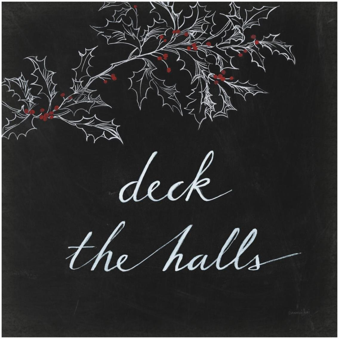 Cardinal Chalkboard IV -Paper Art-32&quotx32"