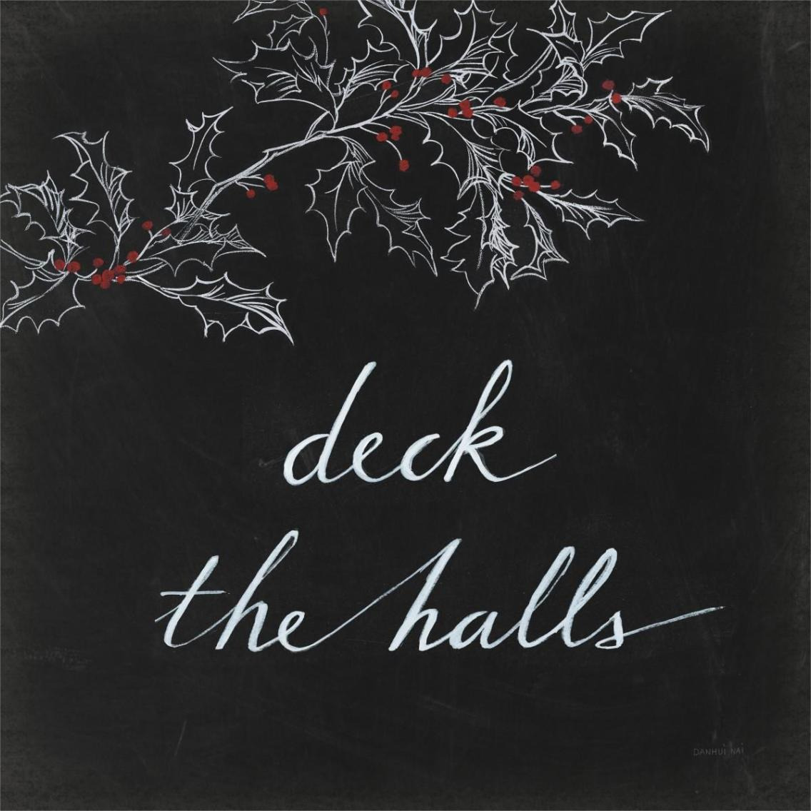 Cardinal Chalkboard IV -Paper Art-38&quotx38"