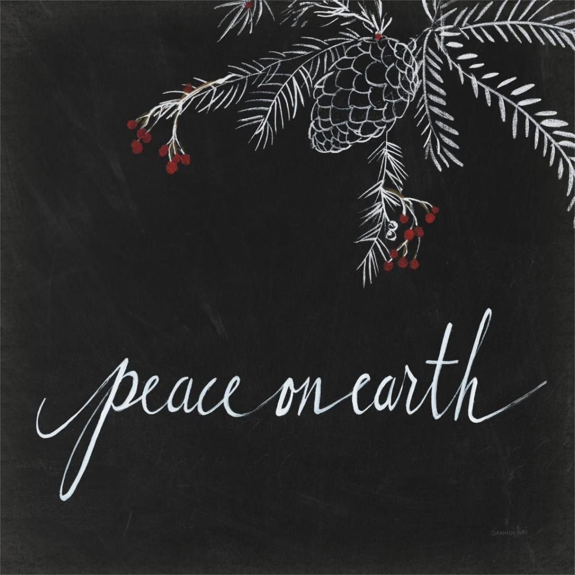 Cardinal Chalkboard V -Paper Art-38&quotx38"