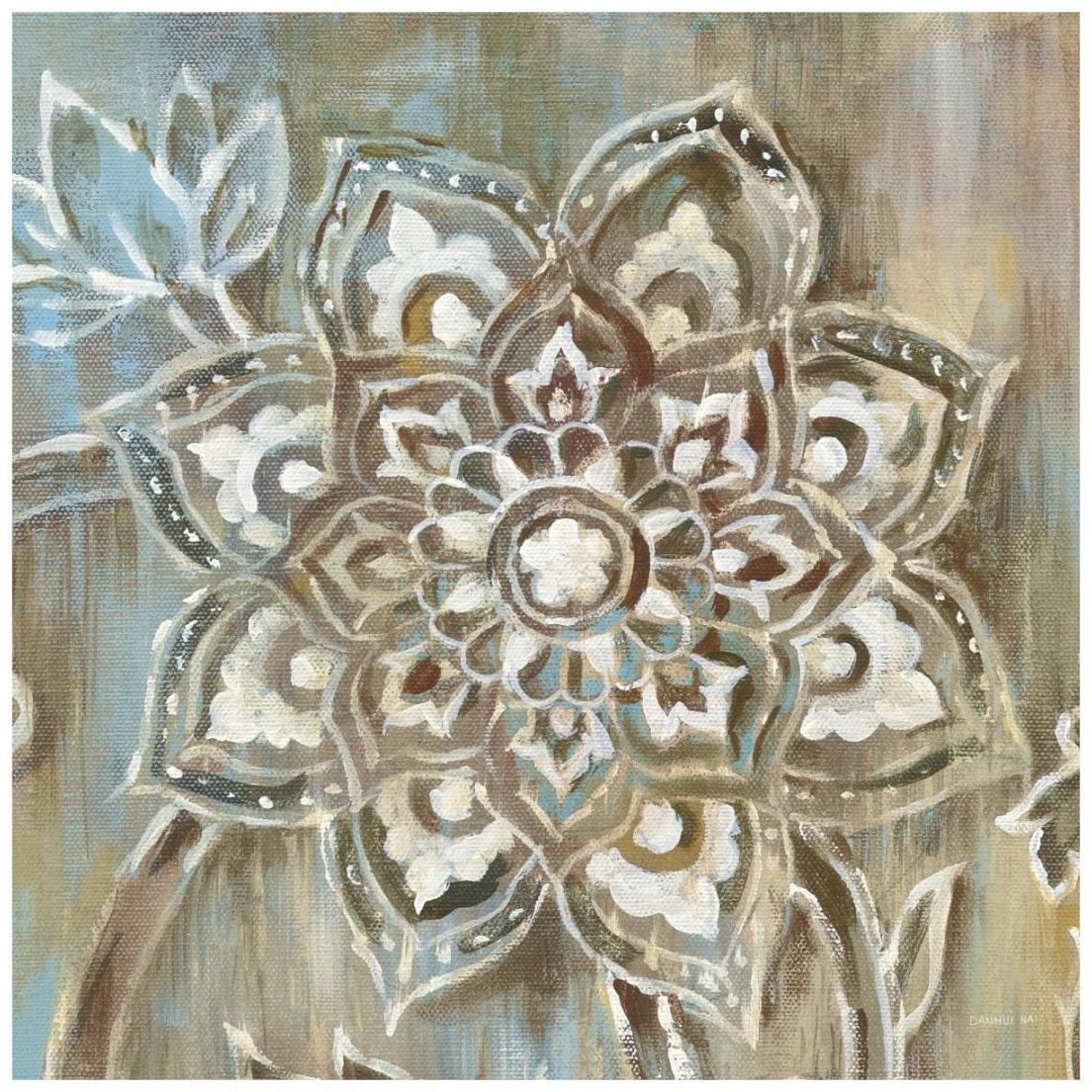 Henna II Blue -Paper Art-20&quotx20"