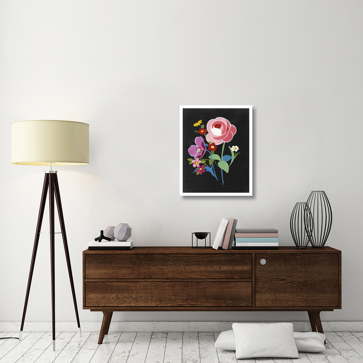 Alpine Bouquet I -Paper Art-24&quotx30"