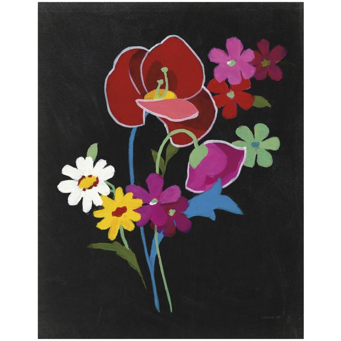 Alpine Bouquet II -Paper Art-18&quotx22"