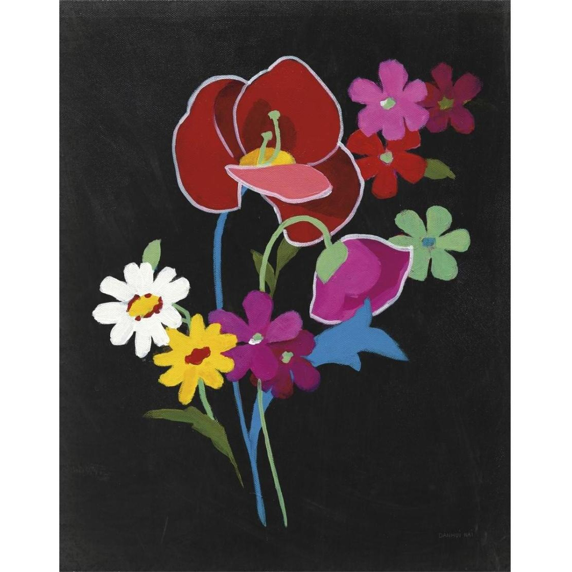 Alpine Bouquet II -Paper Art-24&quotx30"