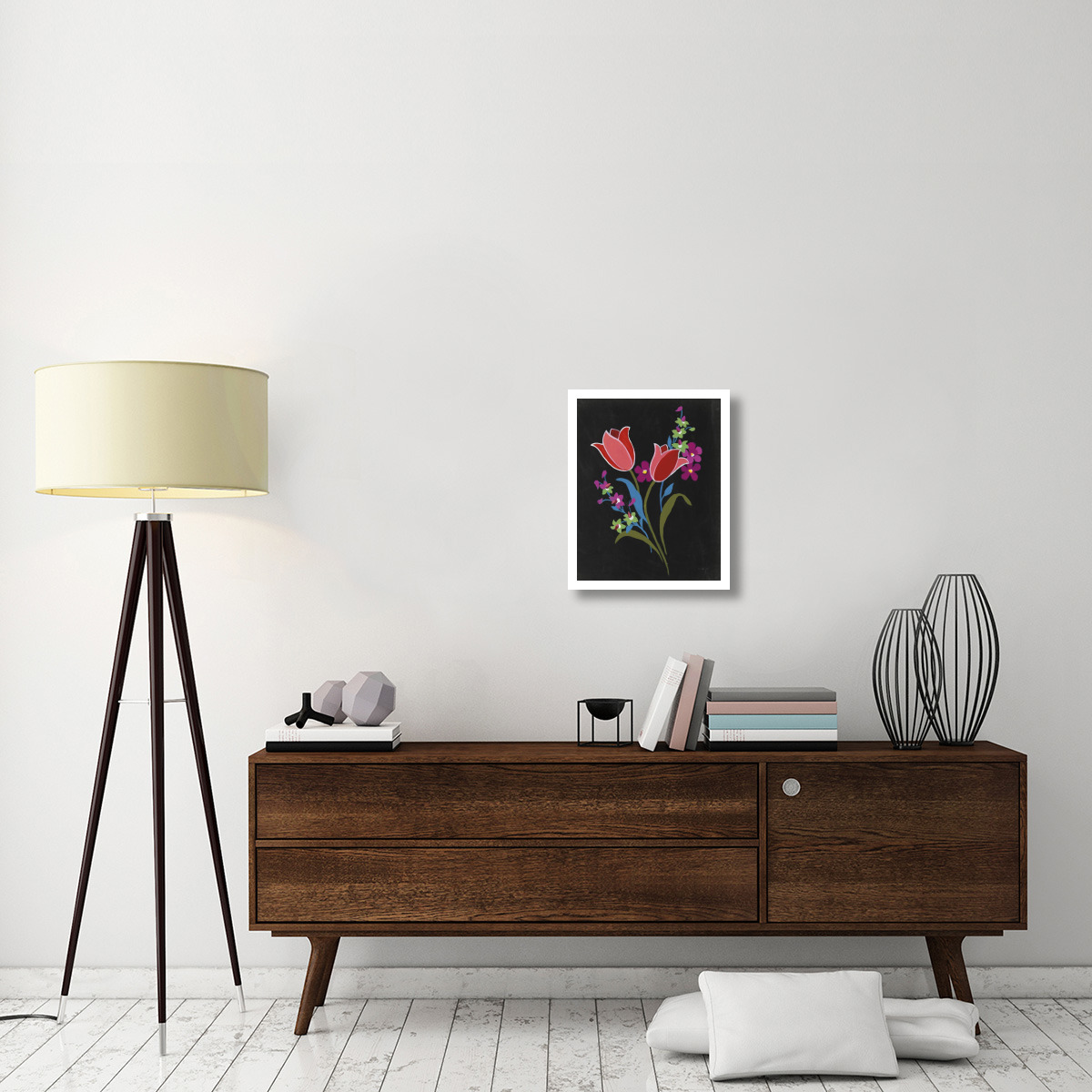 Alpine Bouquet IV -Paper Art-18&quotx22"