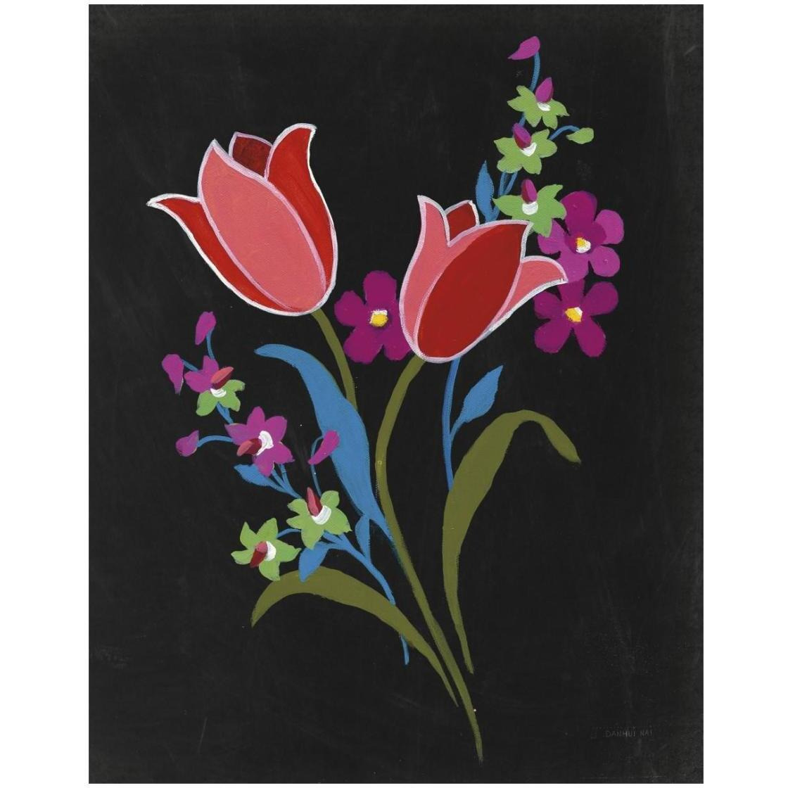 Alpine Bouquet IV -Paper Art-22&quotx26"