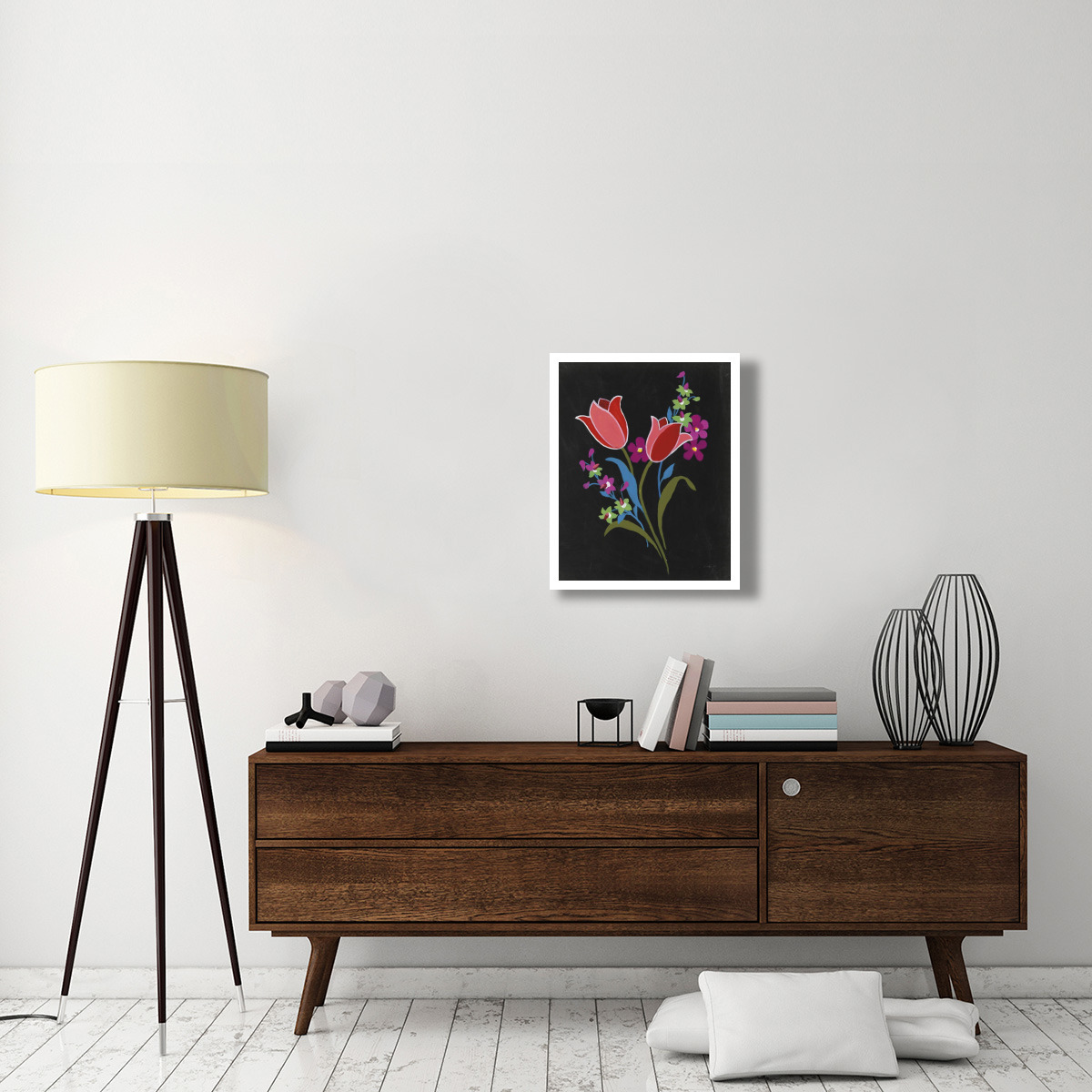 Alpine Bouquet IV -Paper Art-22&quotx26"