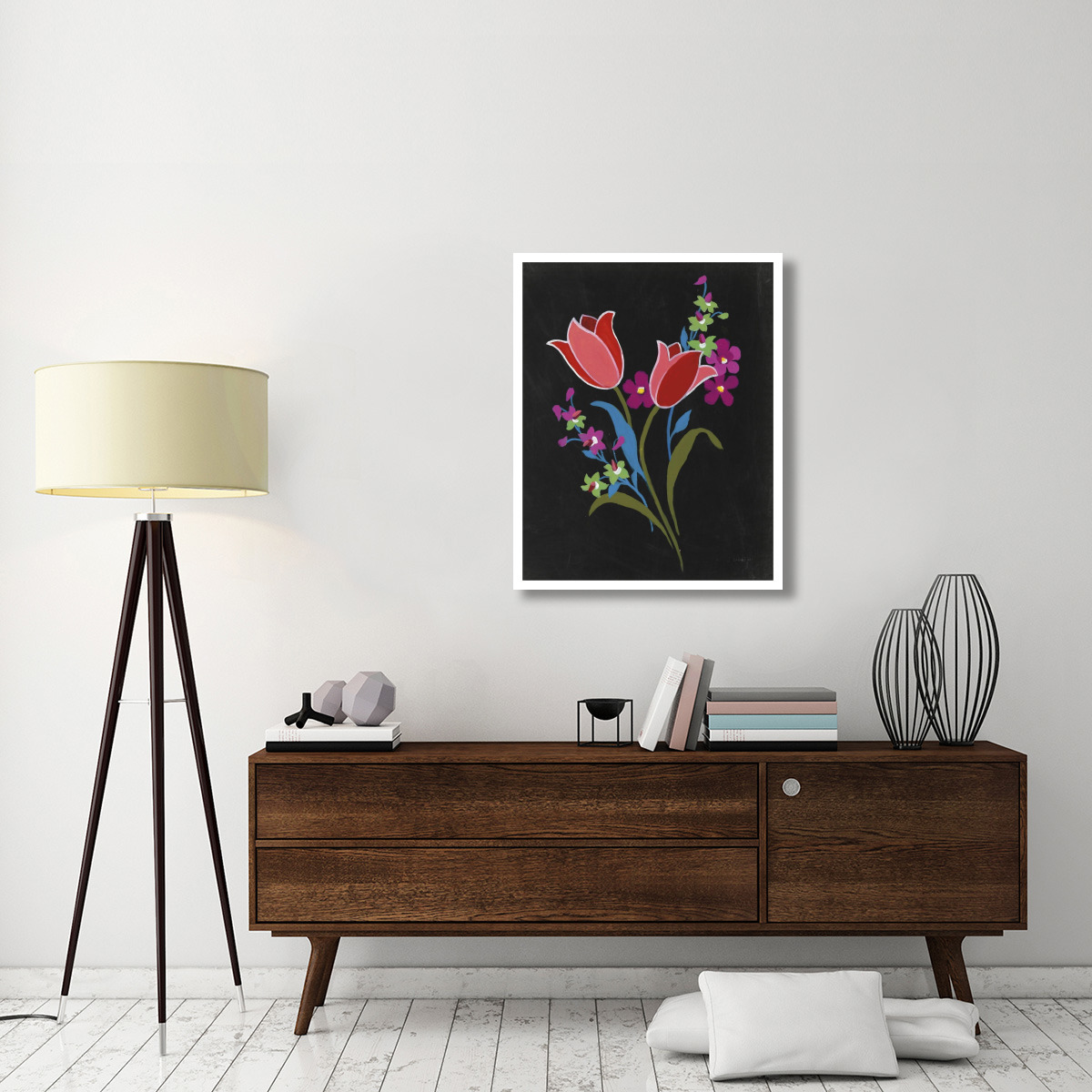 Alpine Bouquet IV -Paper Art-30&quotx37"