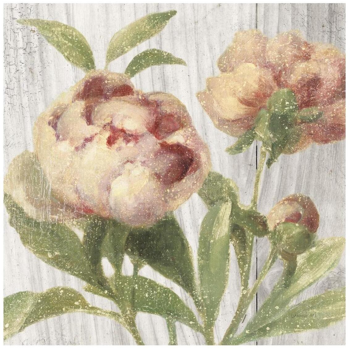 Scented Cottage Florals I Crop -Paper Art-26&quotx26"