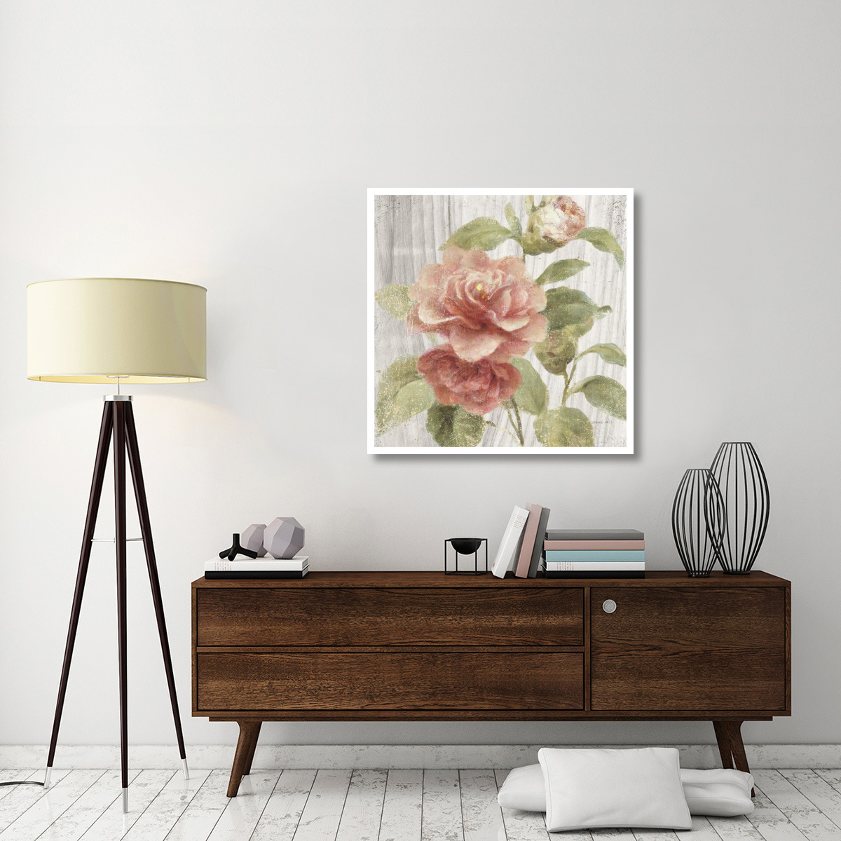 Scented Cottage Florals III Crop -Paper Art-38&quotx38"