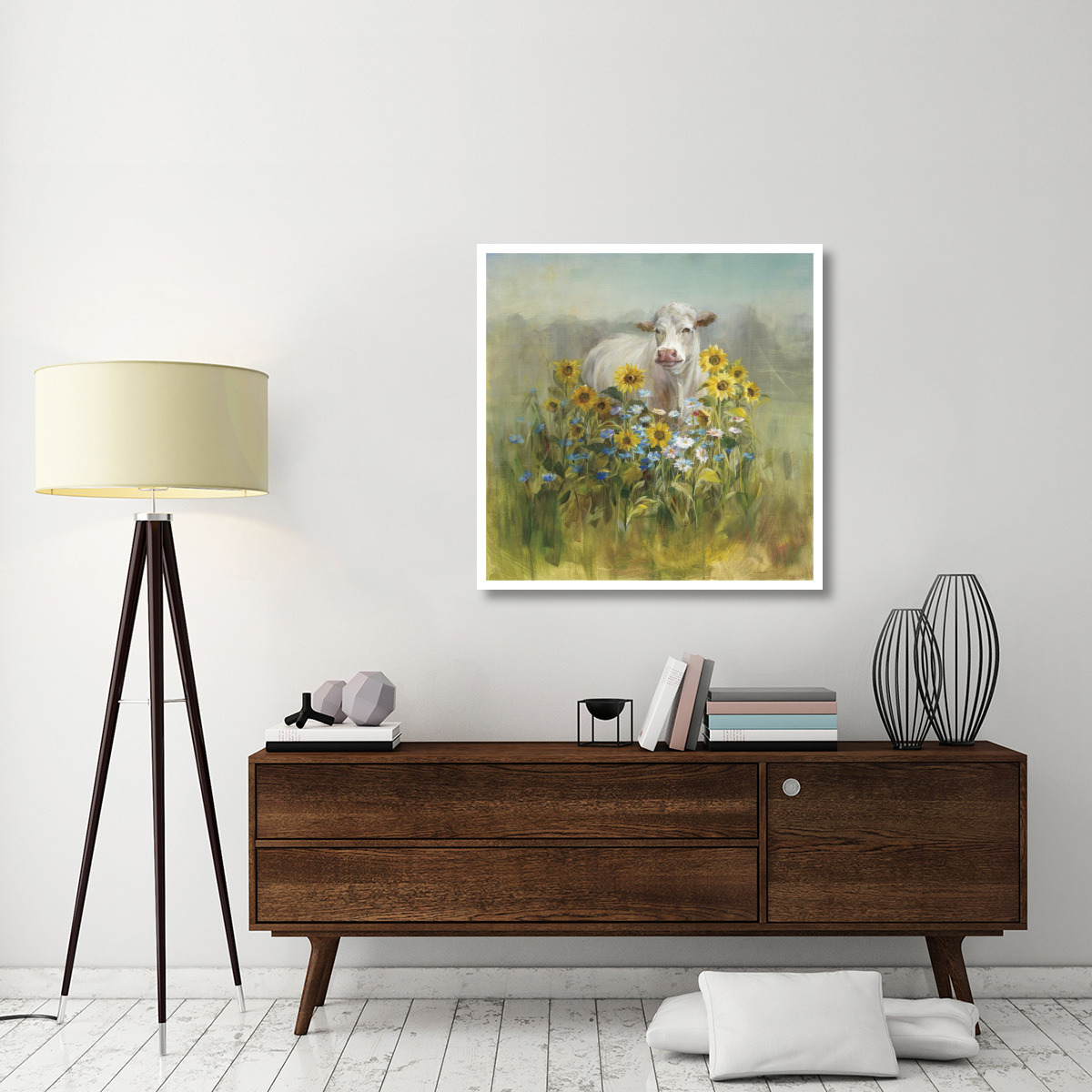 Farm and Field I -Paper Art-38&quotx38"