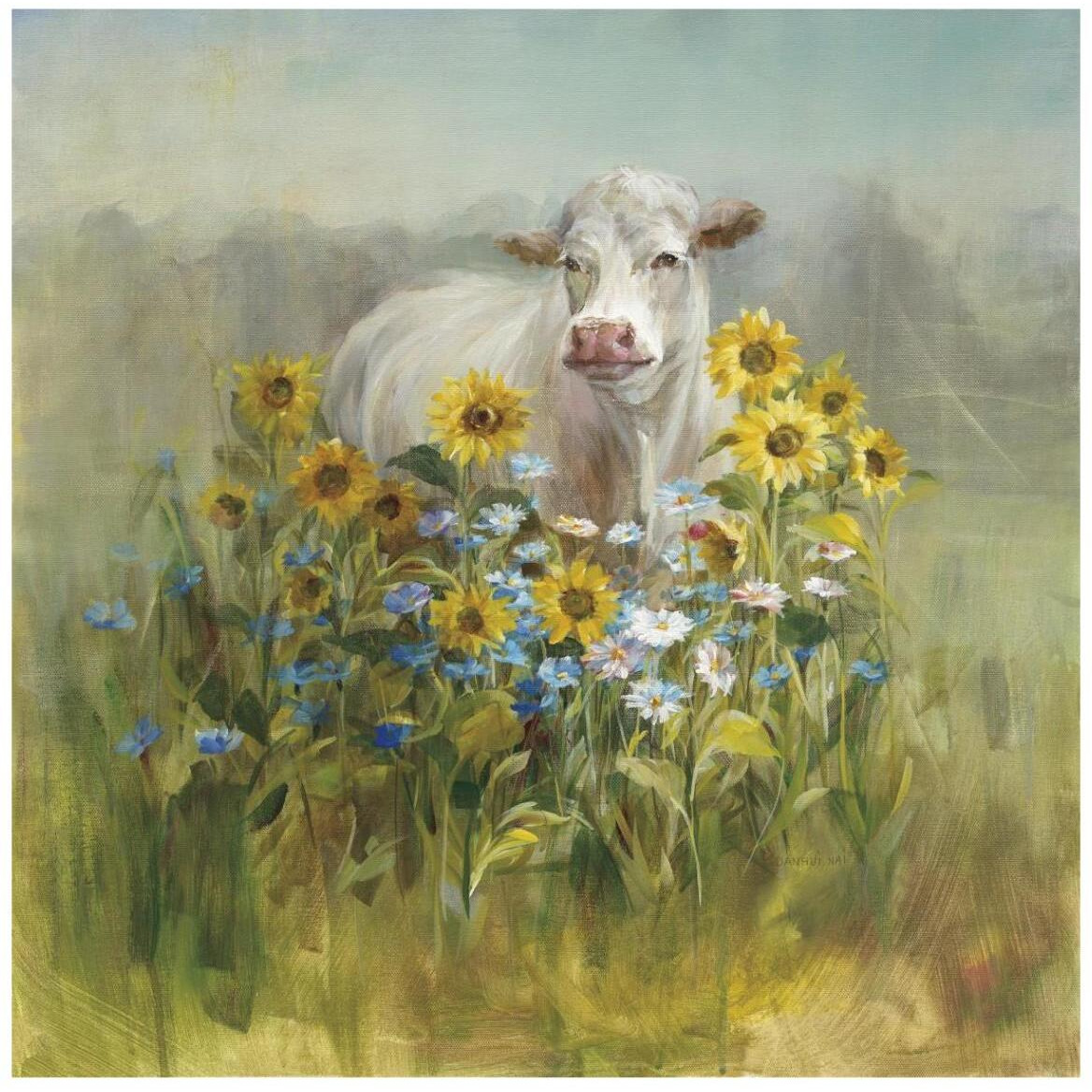 Farm and Field I -Paper Art-42&quotx42"