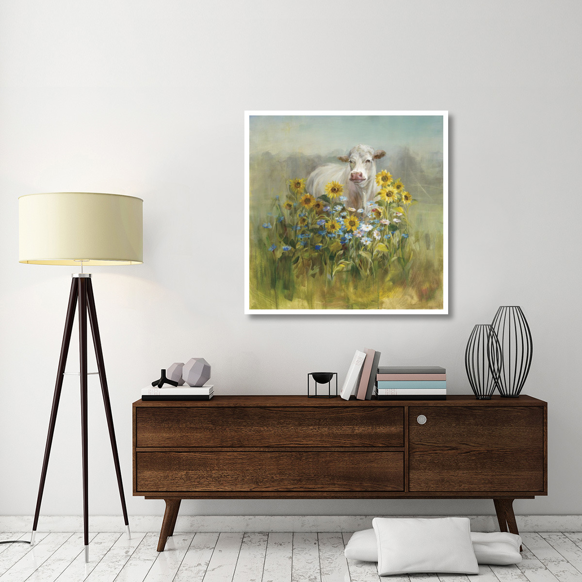 Farm and Field I -Paper Art-42&quotx42"
