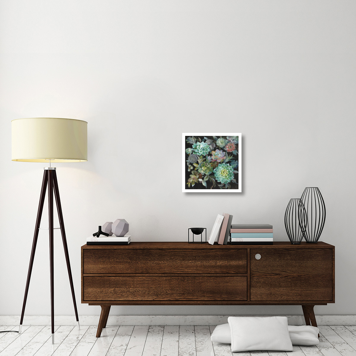 Floral Succulents -Paper Art-20&quotx20"