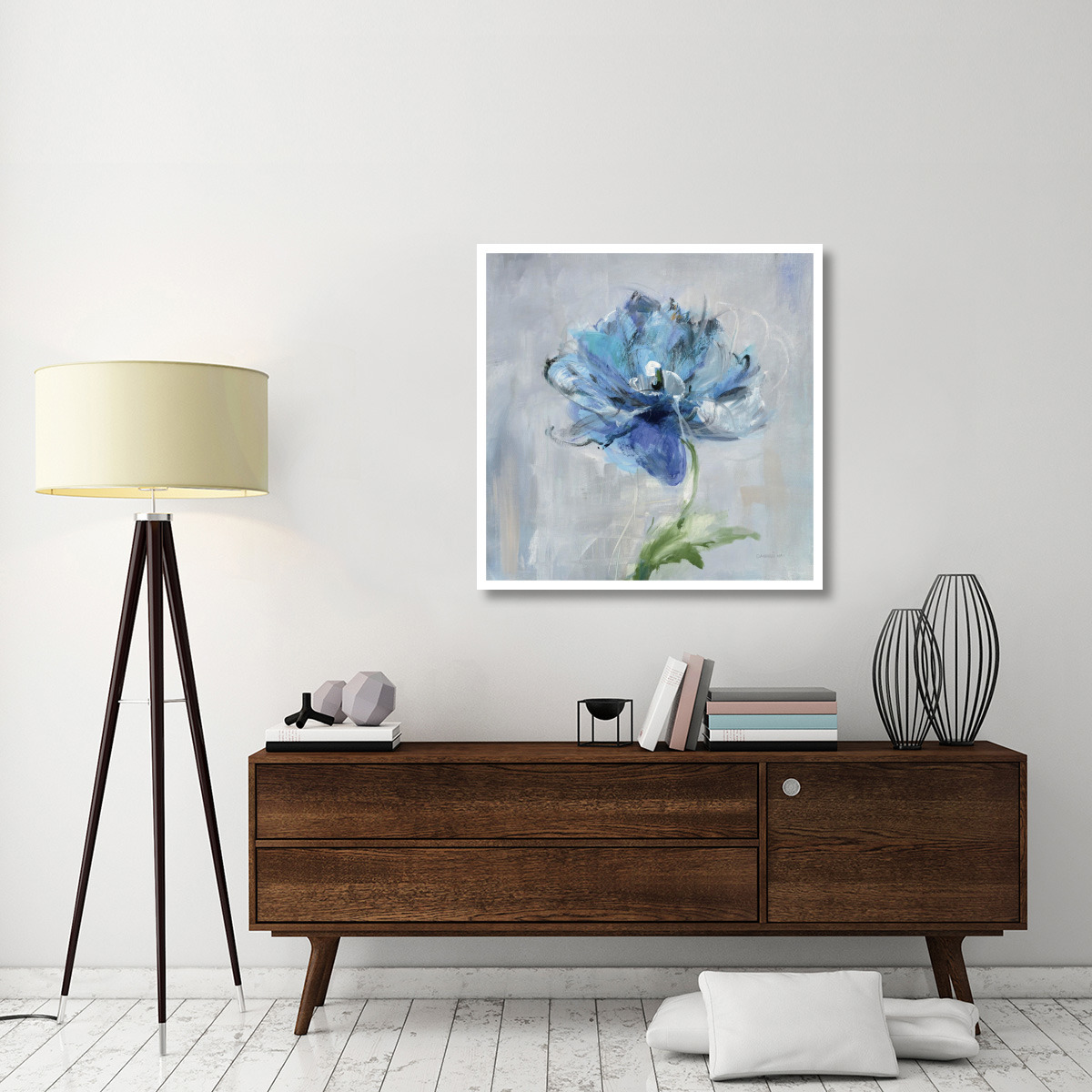 Floral Bloom II -Paper Art-38&quotx38"