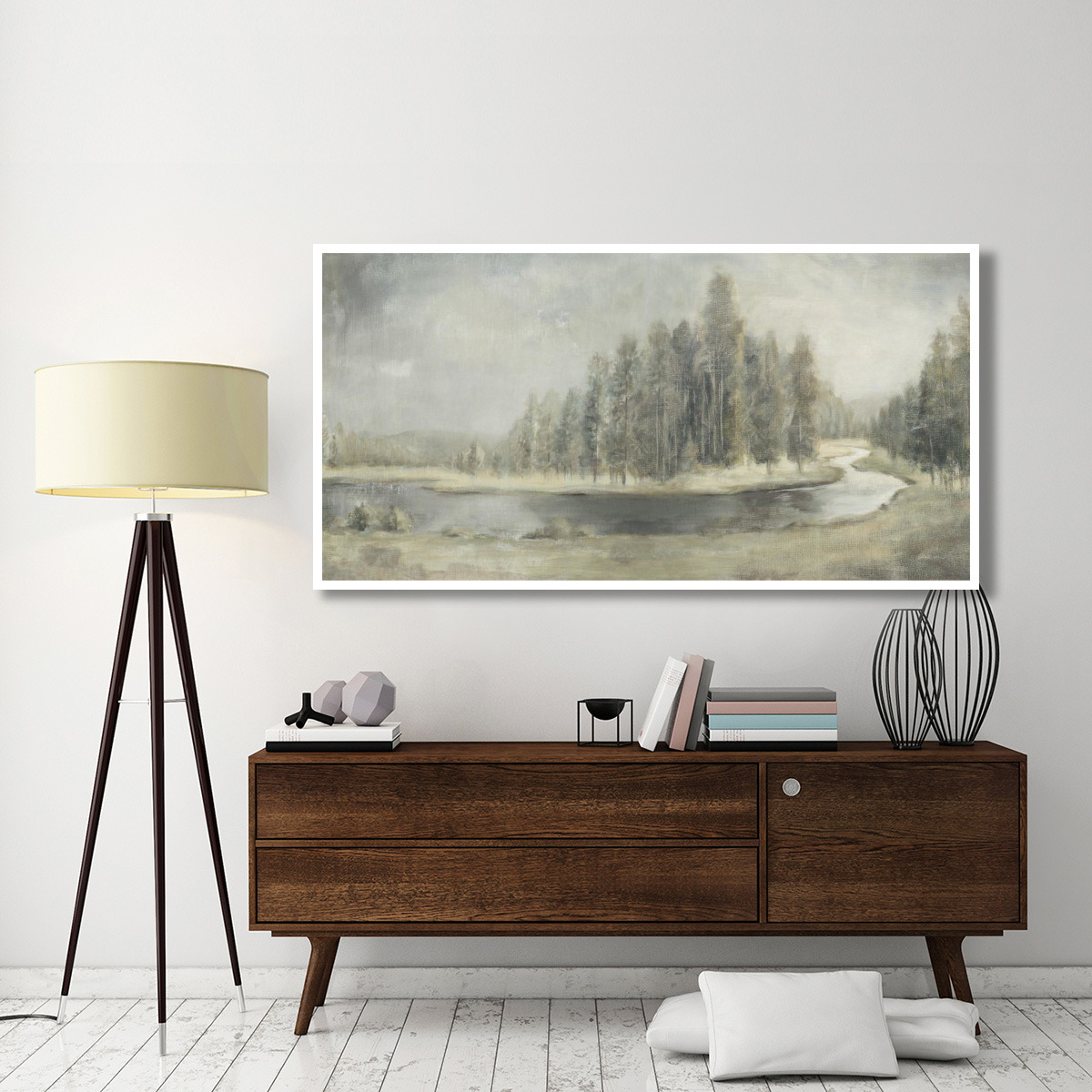 Landscape Trio IV -Paper Art-74&quotx38"