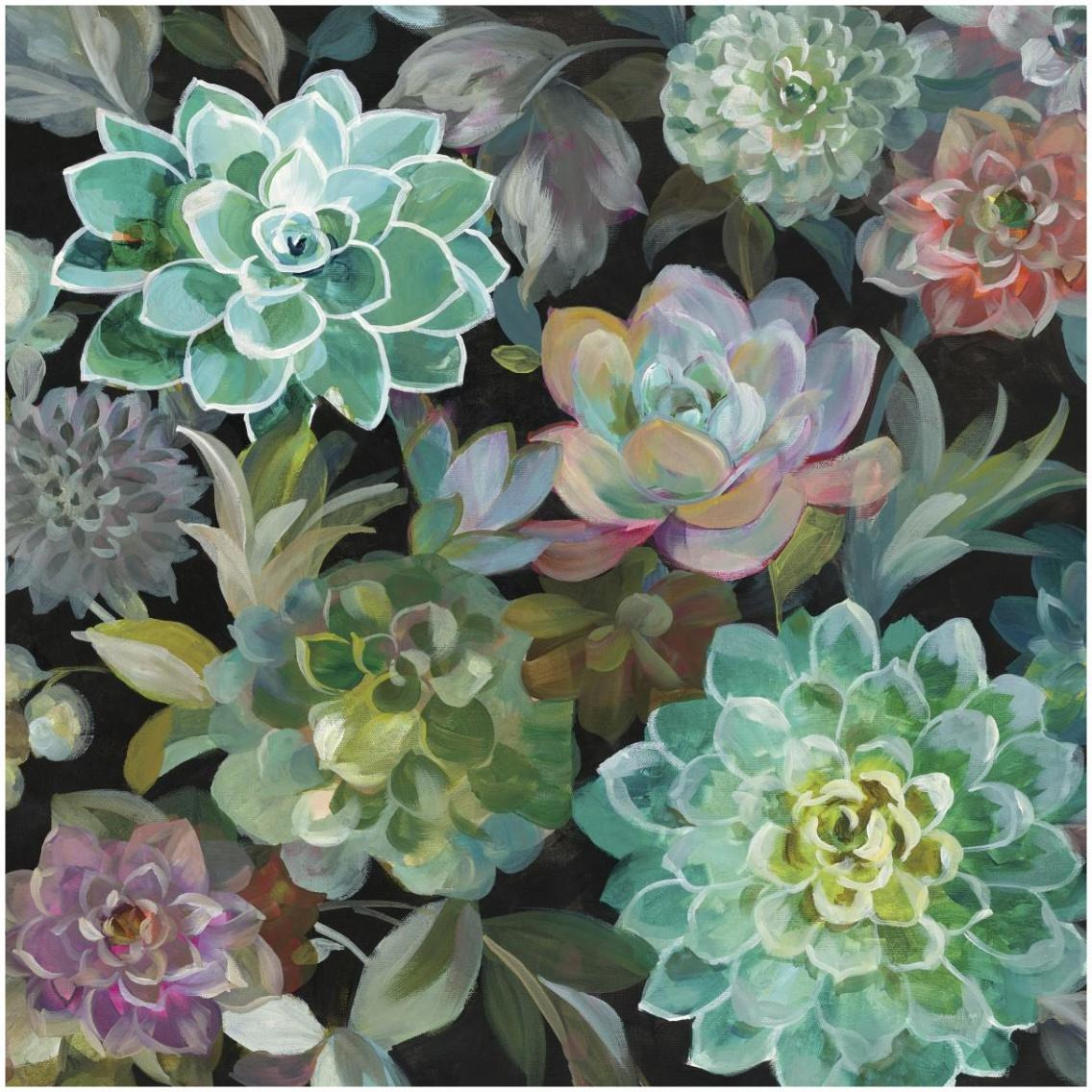 Floral Succulents v2 Crop -Paper Art-32&quotx32"