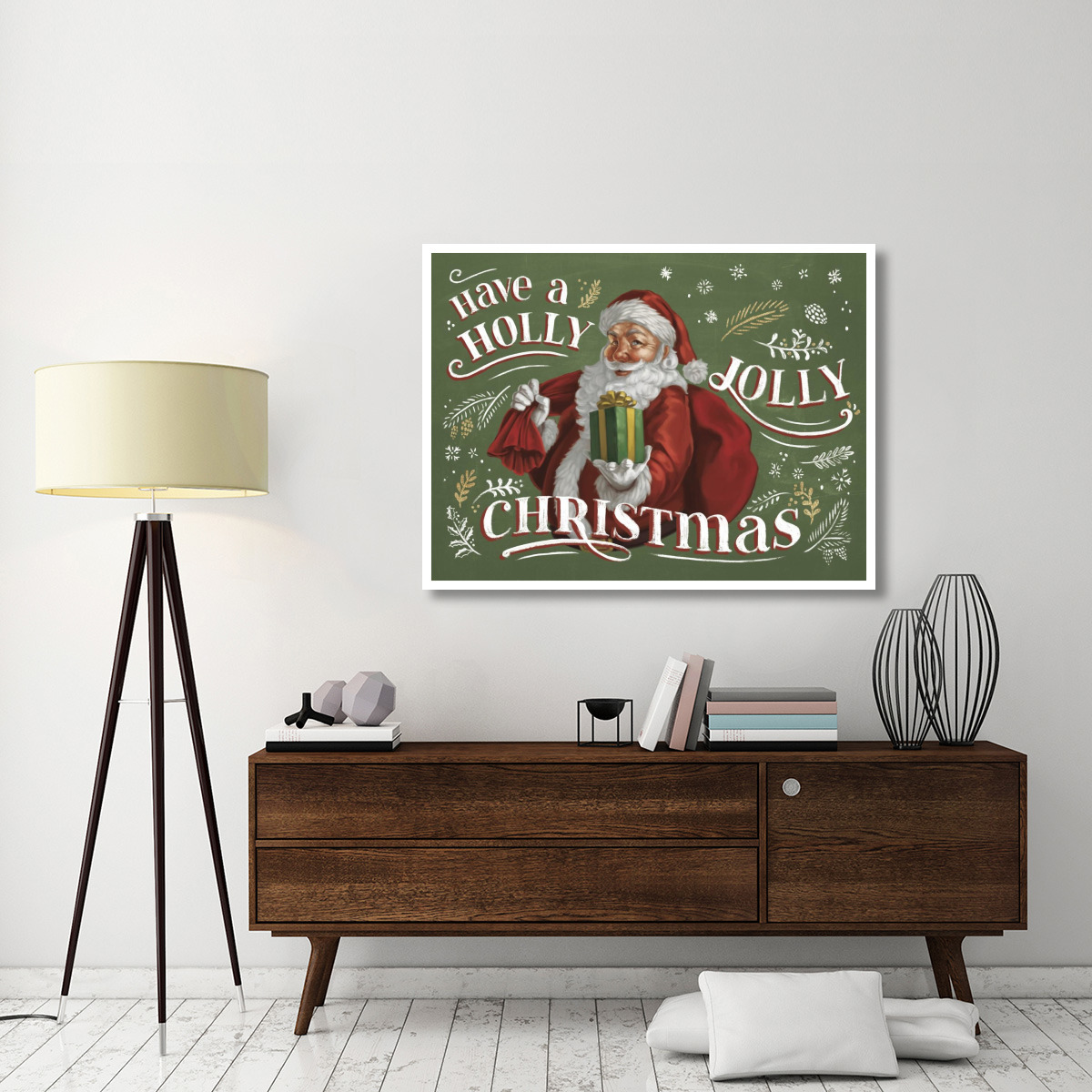 Santas List I -Paper Art-50&quotx38"