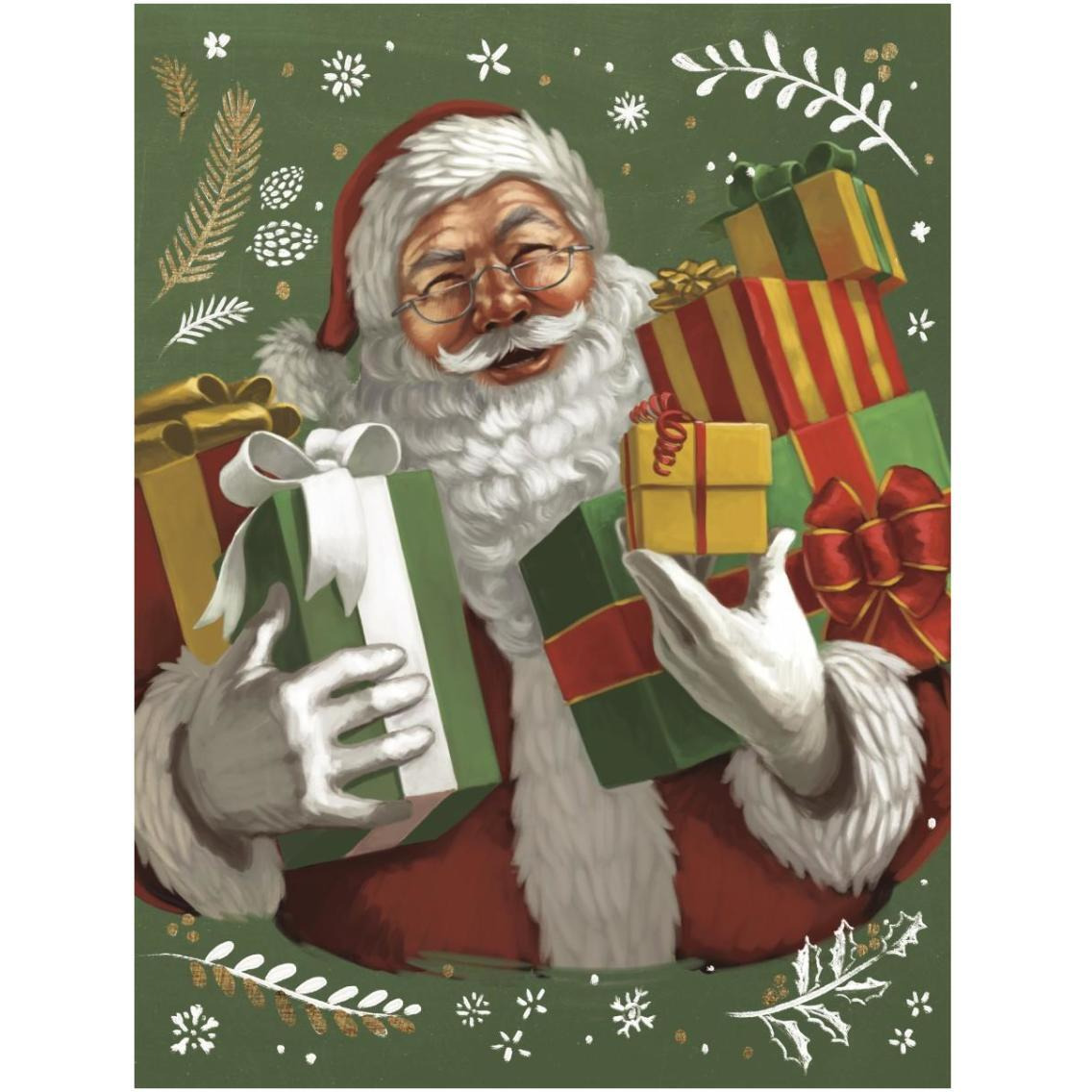 Santas List IV Crop -Paper Art-26&quotx34"