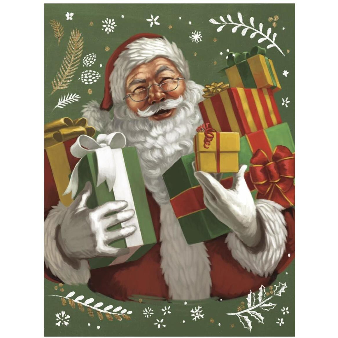 Santas List IV Crop -Paper Art-32&quotx42"