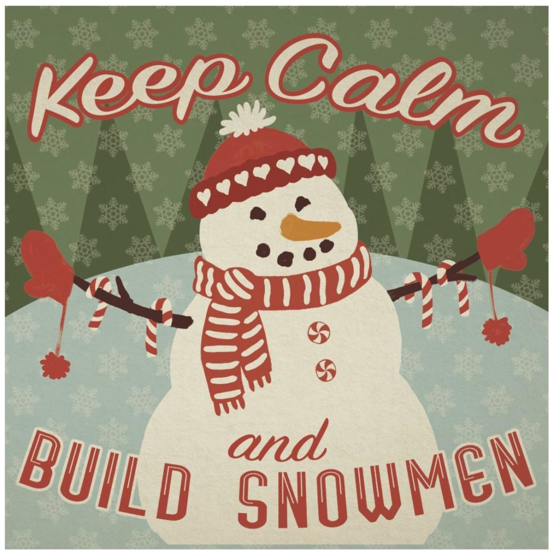 Retro Christmas VII -Paper Art-26&quotx26"