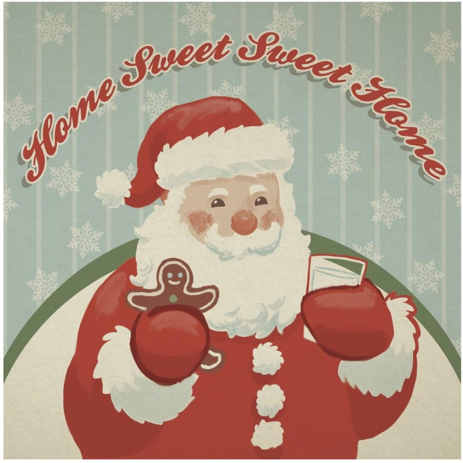 Retro Christmas X -Paper Art-42&quotx42"