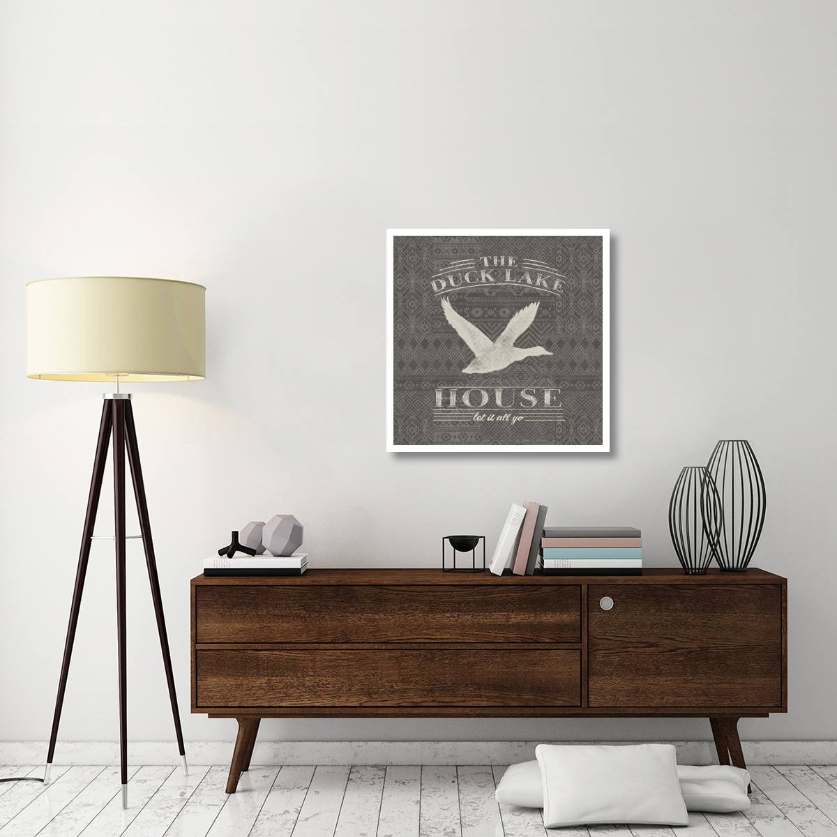 Soft Lodge II Dark -Paper Art-32&quotx32"