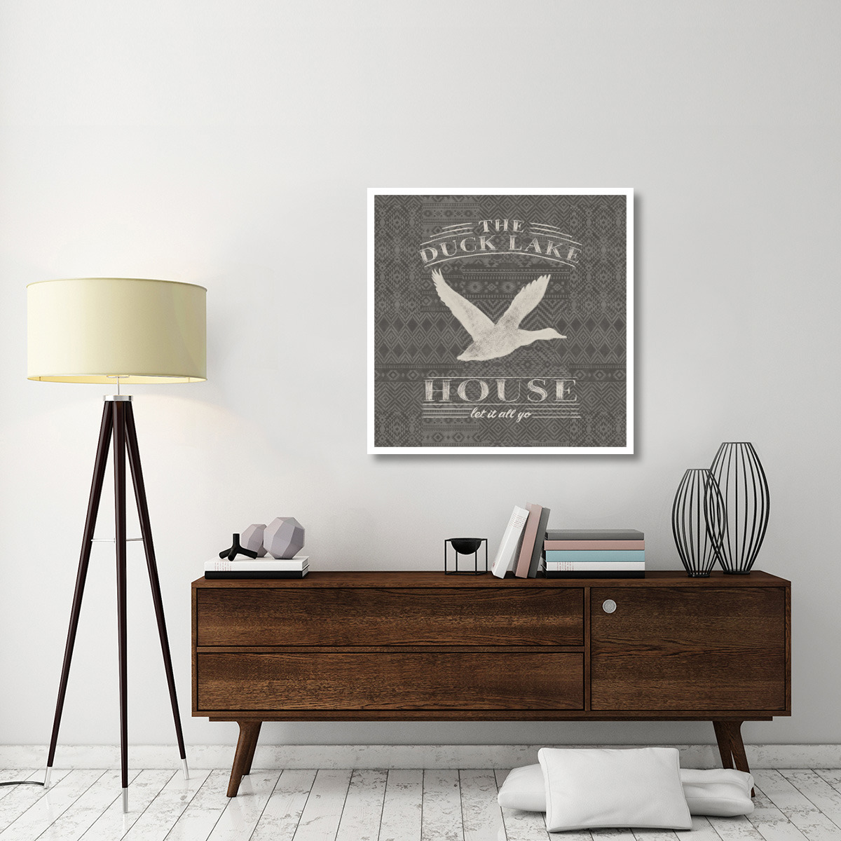 Soft Lodge II Dark -Paper Art-38&quotx38"