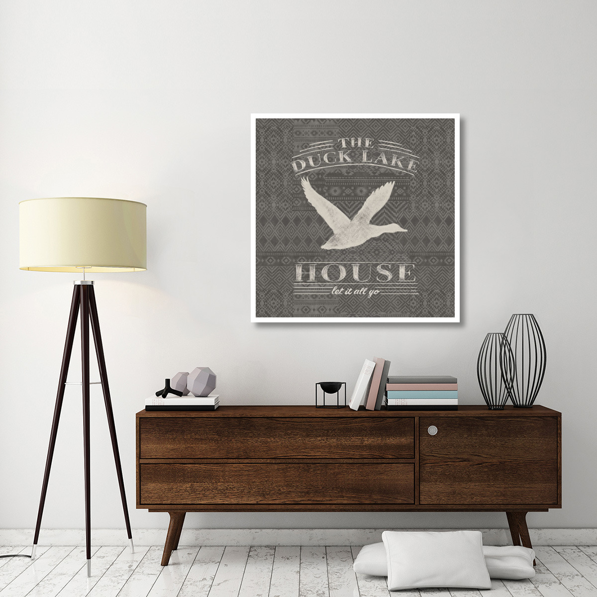 Soft Lodge II Dark -Paper Art-42&quotx42"