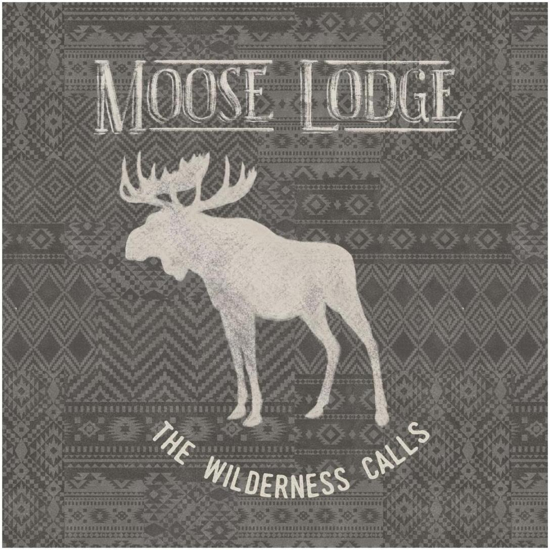 Soft Lodge IV Dark -Paper Art-20&quotx20"