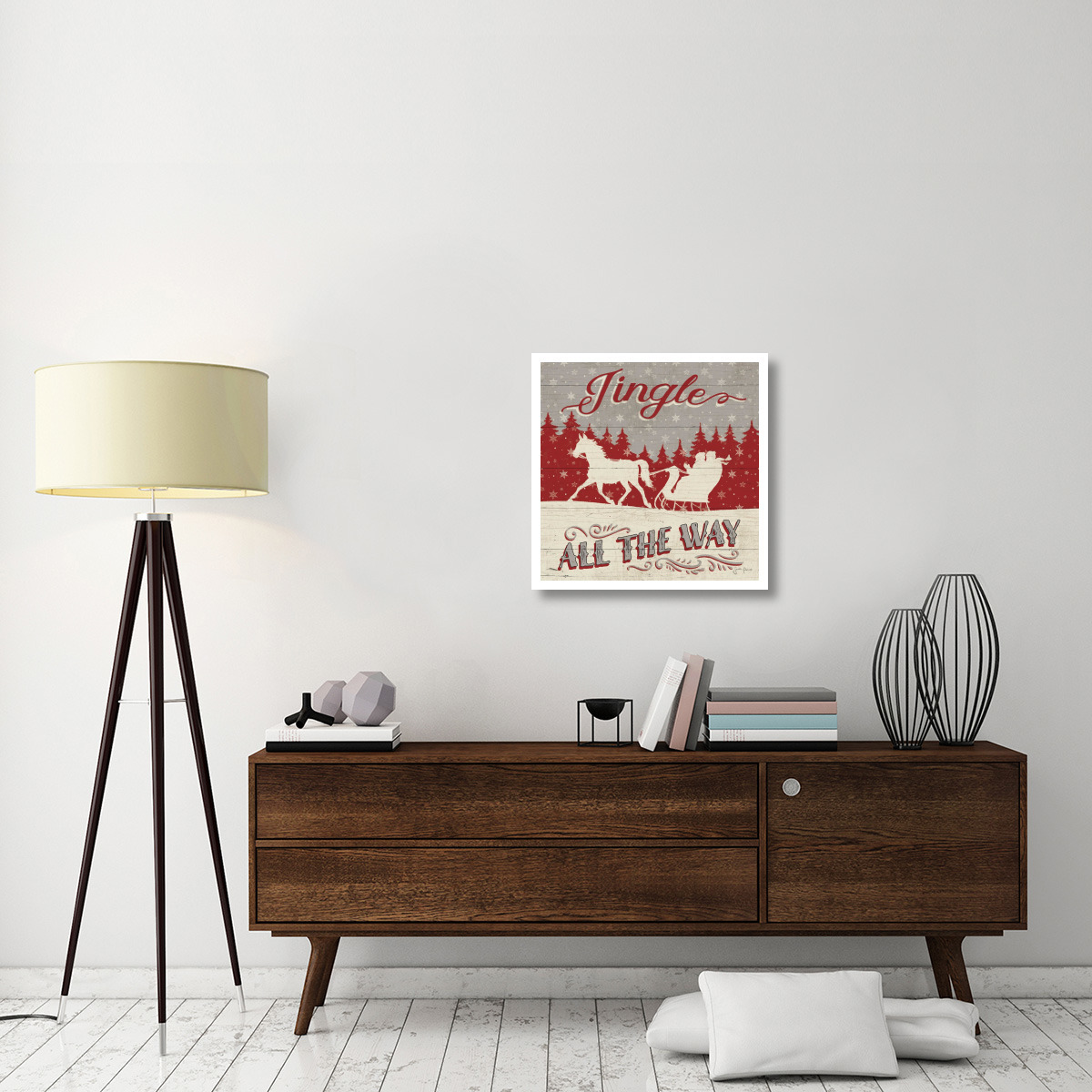 Holiday in the Woods I -Paper Art-26&quotx26"
