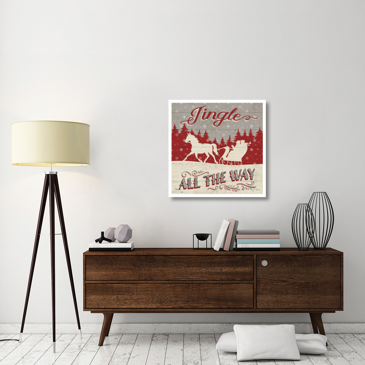 Holiday in the Woods I -Paper Art-32&quotx32"