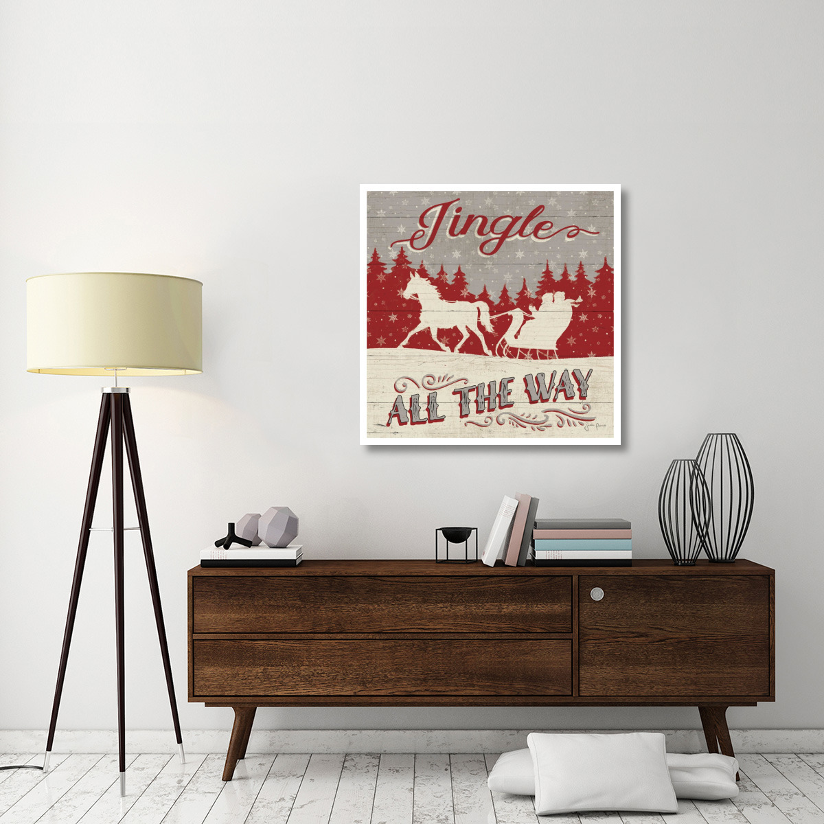 Holiday in the Woods I -Paper Art-38&quotx38"