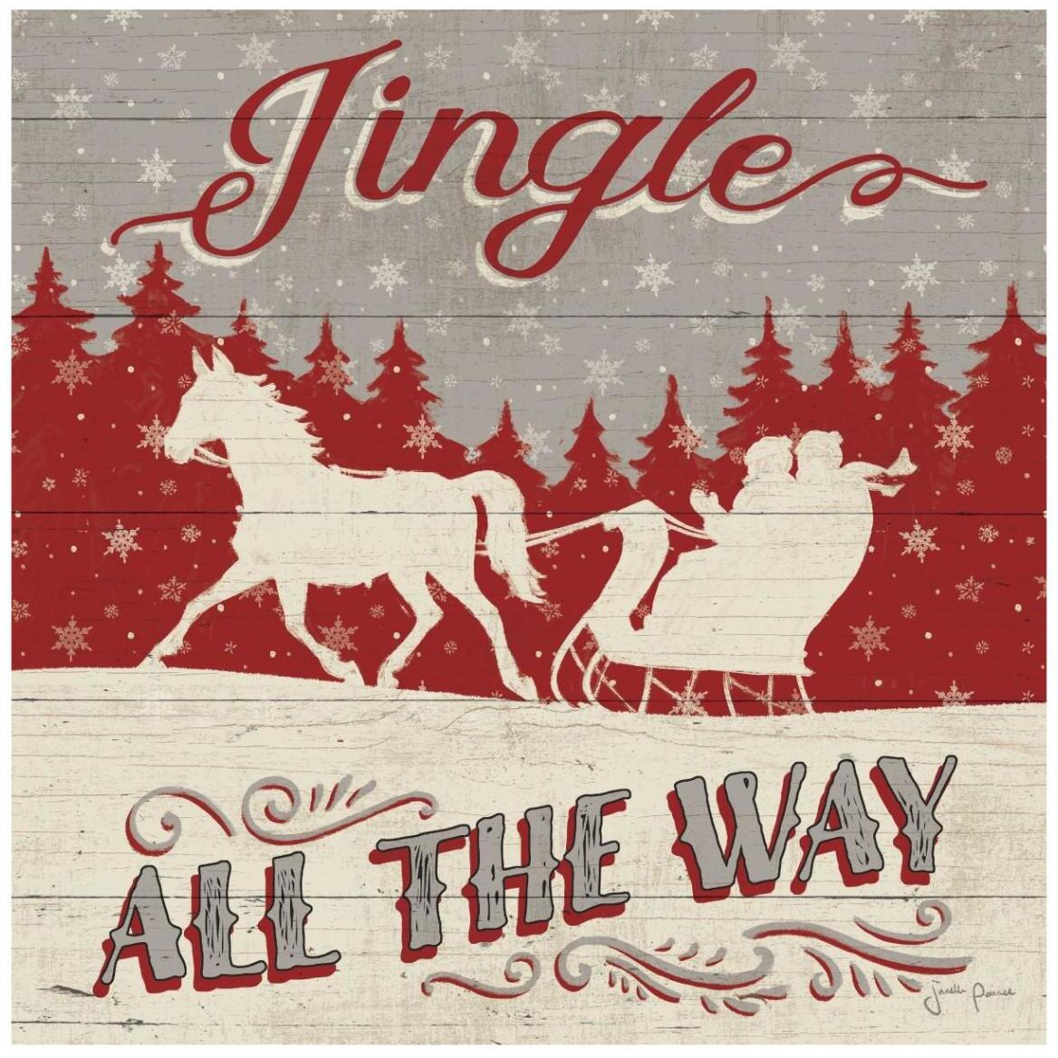 Holiday in the Woods I -Paper Art-42&quotx42"