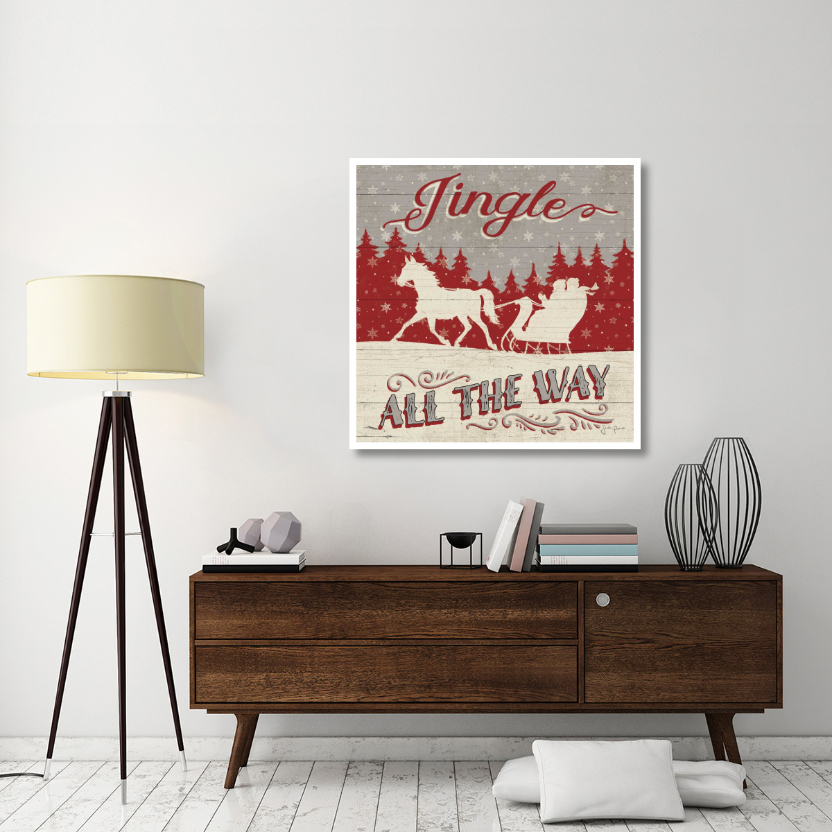 Holiday in the Woods I -Paper Art-42&quotx42"