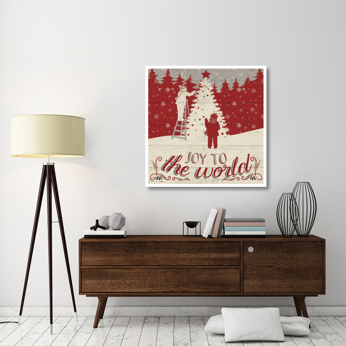 Holiday in the Woods V -Paper Art-42&quotx42"